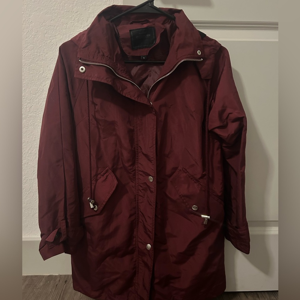 Miss London Deep Red Utility Jacket